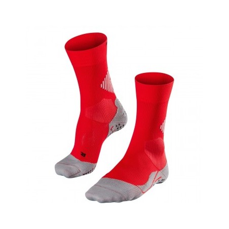 Chaussette unie 4 Grip Cus Falke rouge