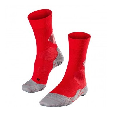 Chaussette unie 4 Grip Cus Falke rouge