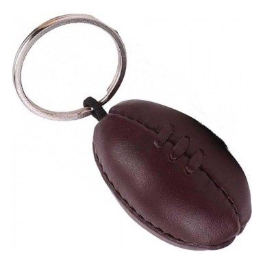 Porte clé ballon cuir All Sport Vintage marron