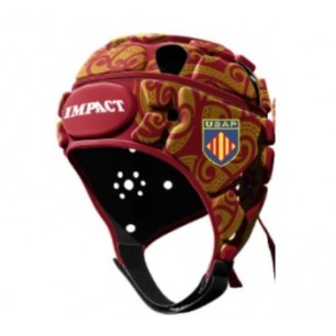 Casque rugby Officiel USAP Perpignan Impact sang or