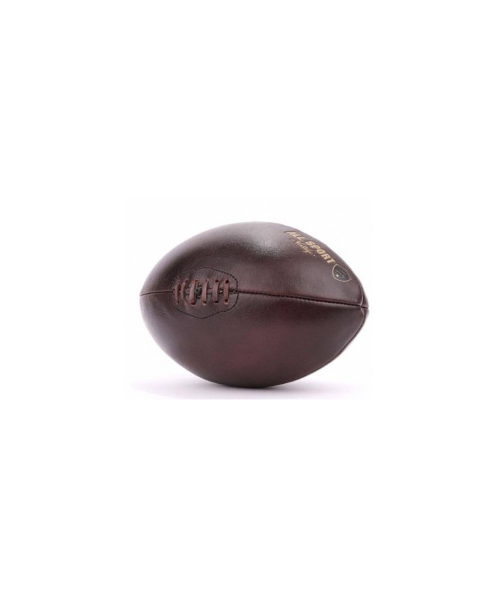 BALLON DE RUGBY EN CUIR VINTAGE