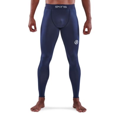 SKINS SERIES 1 Pantalon long de compression pour hommes, bleu marine