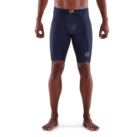 SKINS SERIES 3 Pantalon court de compression pour hommes, bleu marine