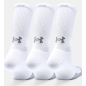 3 paires de chaussettes montantes UA HeatGear Crew pour adulte