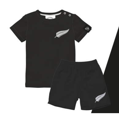 Ensemble T-shirt & Short All Blacks Bébé