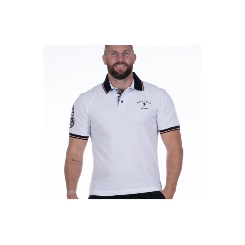 POLO BLANC RUCKFIELD MAORI