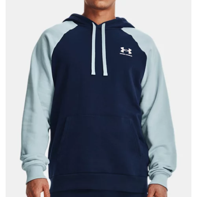 Sweat à capuche UA Rival Fleece Colorblock pour homme