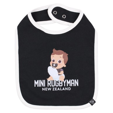 Bavoir Mini Rugbyman Nouvelle-Zélande - Noir