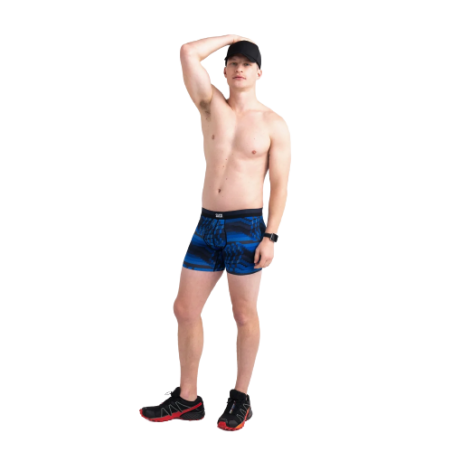 BOXER SPORT MESH SAXX UNDERWEAR NOIR ET BLEU