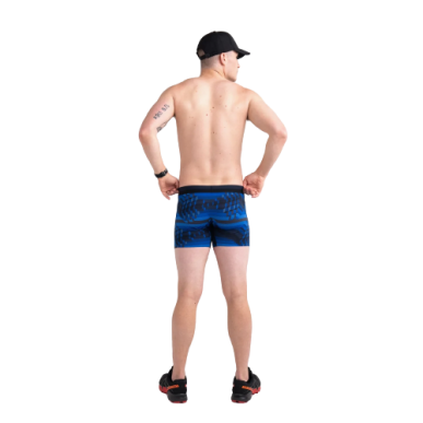 BOXER SPORT MESH SAXX UNDERWEAR NOIR ET BLEU