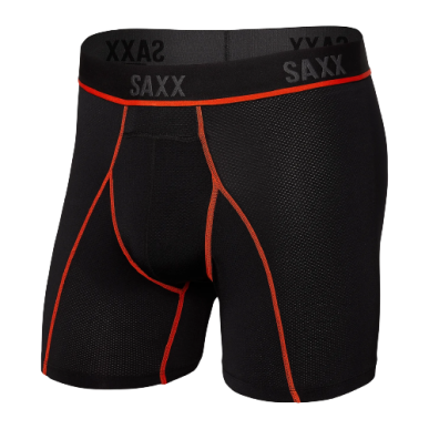 BOXER KINETIC HD SAXX UNDERWEAR NOIR ORANGE