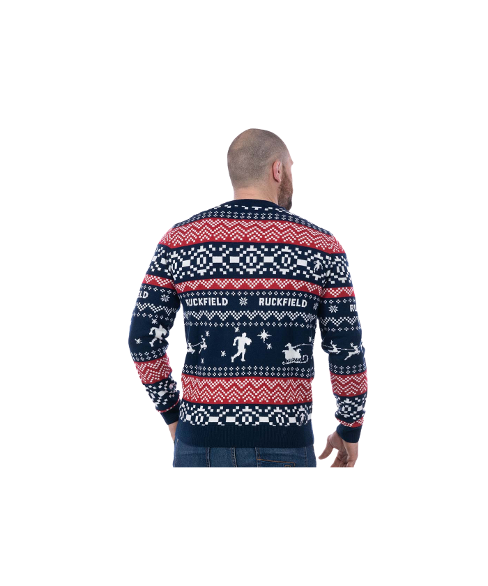 PULL DE NOËL RUCKFIELD BLEU MARINE