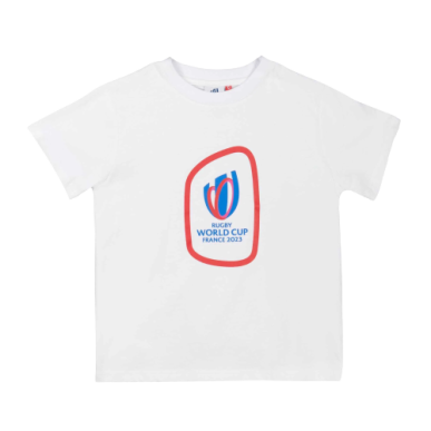 T-SHIRT ENFANT COUPE DU MONDE DE RUGBY 2023 BLANC