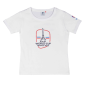 T-SHIRT TOUR EIFFEL FEMME, COUPE DU MONDE DE RUGBY 2023 - BLANC