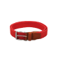 Ceinture tressée rouge ruckfield