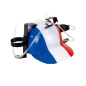 Casque France avec porte gobelet Bleu Blanc Rouge