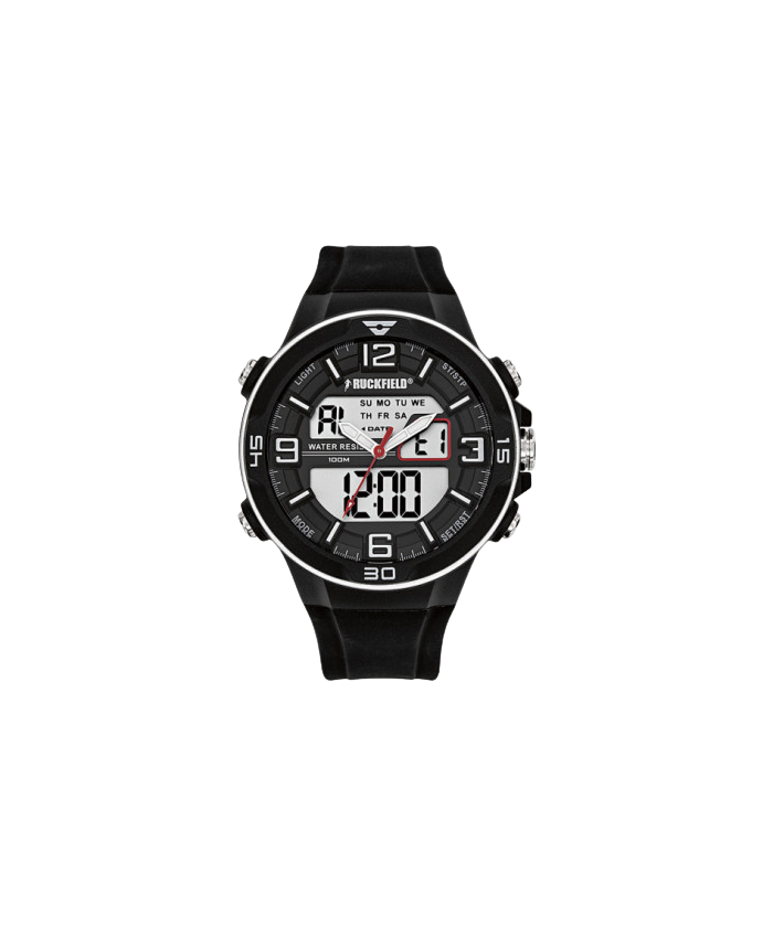 MONTRE SILICONE NOIR