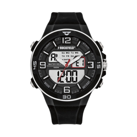 MONTRE SILICONE NOIR