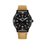 MONTRE RUCKFIELD CUIR MARRON