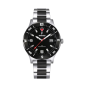 MONTRE RUCKFIELD ACIER NOIR / GRIS