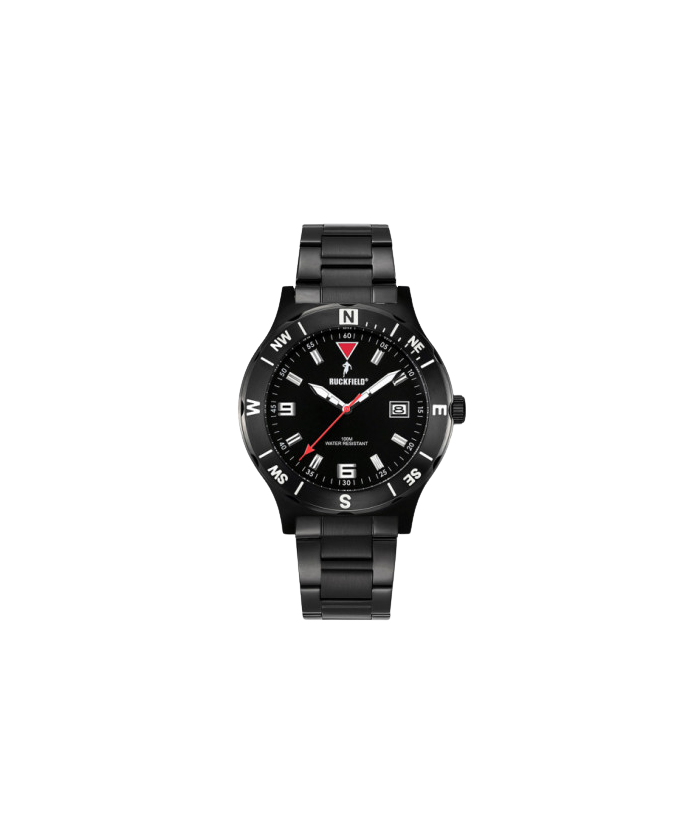 MONTRE RUCKFIELD ACIER NOIR