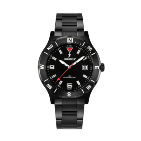 MONTRE RUCKFIELD ACIER NOIR