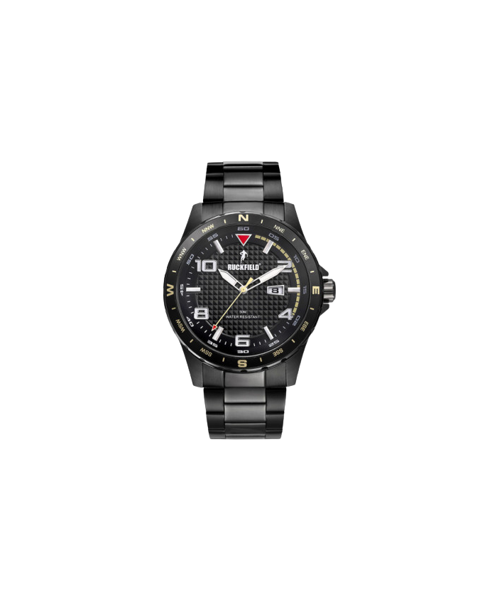 MONTRE RUCKFIELD ACIER NOIR