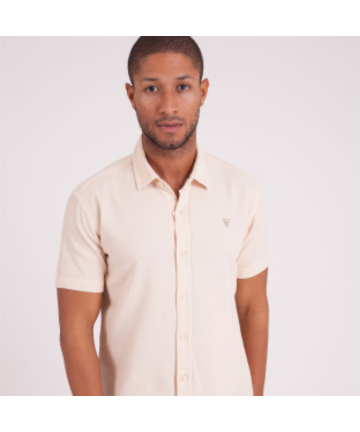 CHEMISE MC UNIE BEIGE...