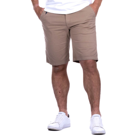 BERMUDA CHINO BEIGE RUCKFIELD