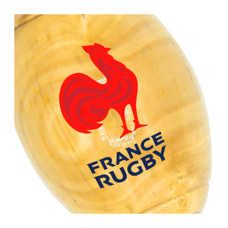 Porte Clé France Rugby X Ovalie Original Coq Rouge