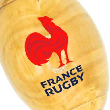 Porte Clé France Rugby X Ovalie Original Coq Rouge