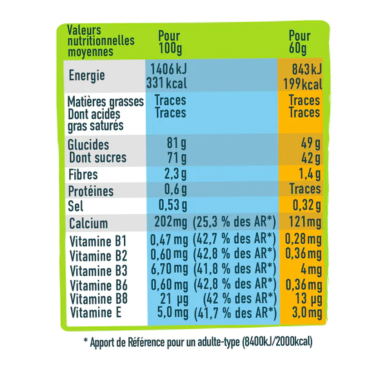 PÂTES DE FRUITS ABRICOT - BANANE 6X30G