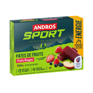 PÂTES DE FRUITS VITAMINÉES FRUITS ROUGES 6X30G