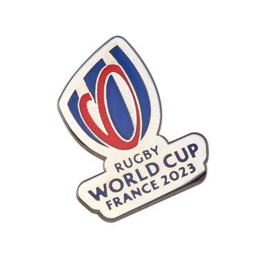 PIN LOGO, COUPE DU MONDE DE RUGBY 2023 - ARGENTÉ