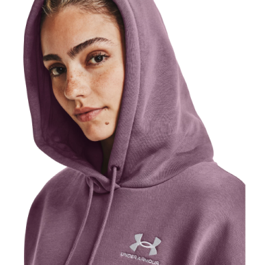 Sweat à capuche oversize UA Essential Fleece pour femme