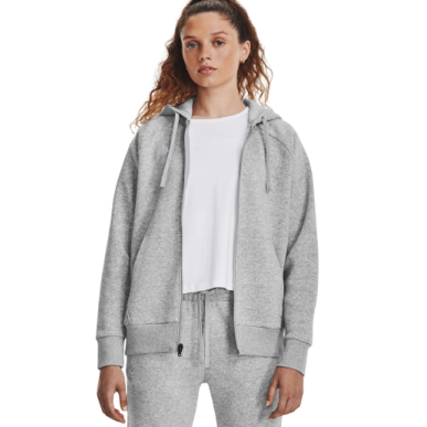 Sweat à capuche UA Rival Fleece Full Zip pour femme