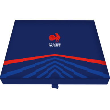 COFFRET DE 6 COUTEAUX DE TABLES FRANCE RUGBY x OVALIE