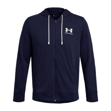 Sweat zippé Under Armour homme bleu marine | Rugby Approved Perpignan