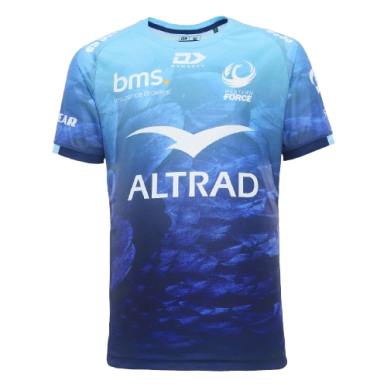 2024 WESTERN FORCE MENS BLUE TRAINING TEE