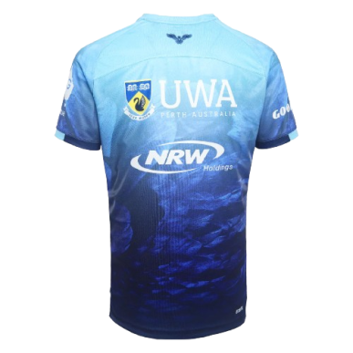 2024 WESTERN FORCE MENS BLUE TRAINING TEE