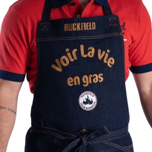 TABLIER LA VIE EN GRAS  RUCKFILED