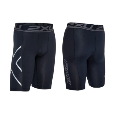 2XU Short de Compression Noir/Argent