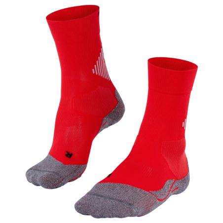 Chaussettes Falke 4 Grip Stabilizant Rouge