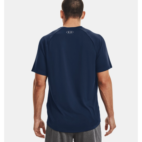 Tee shirt manches courtes under armour pour homme bleu nuit