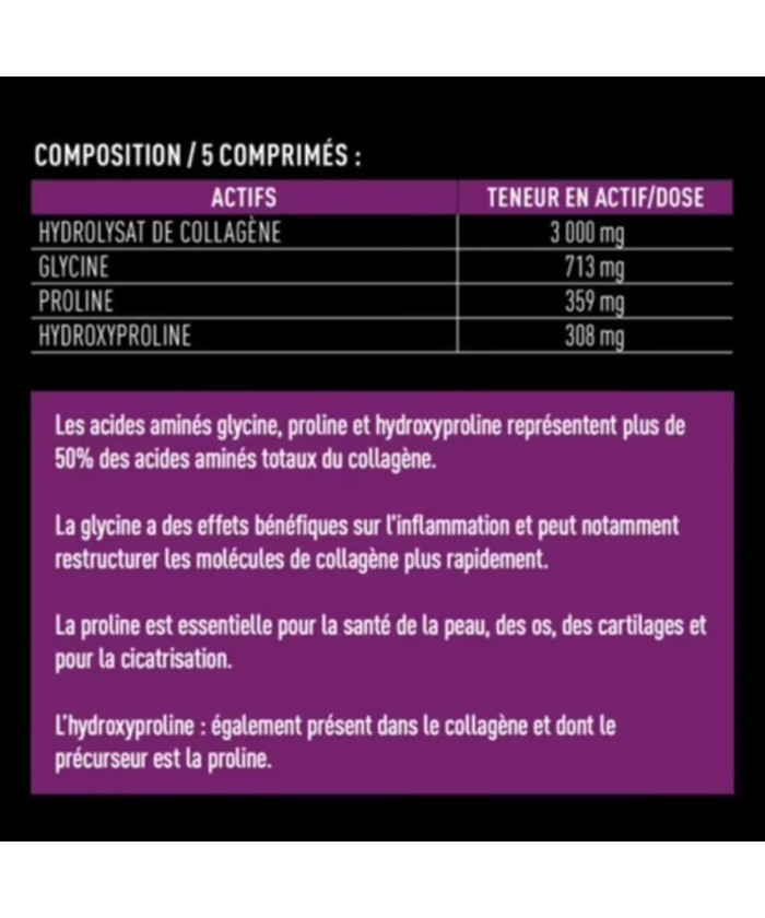 Peptides de collagène marin 120 comprimés