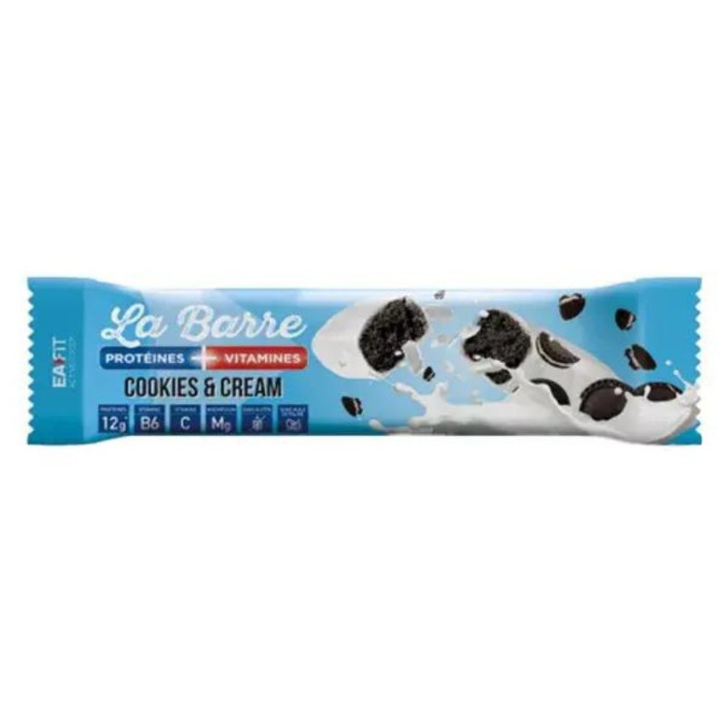 Barre protéines vitamines cookies and cream