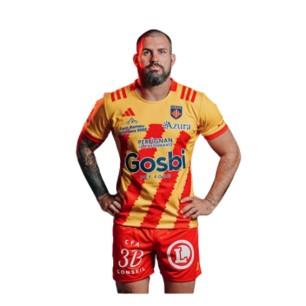 Maillot Réplica Domicile USAP Enfant 24/25 - Authentique avec Sponsors | Rugby Approved Perpignan