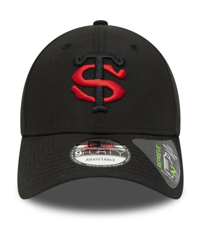 Casquette Réglable 9FORTY Noire - Logo Stade Toulousain Repreve | Rugby Approved