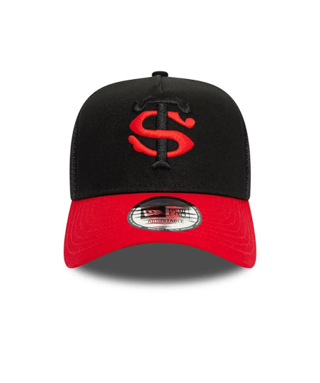 Casquette Stade Toulousain Trucker noire et rouge