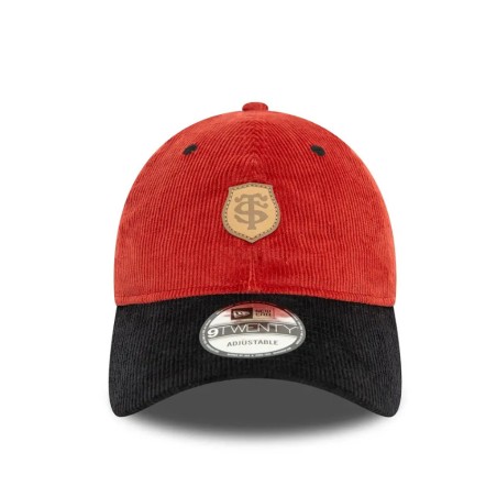 Casquette Stade toulousain velours Noir et rouge New era